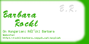 barbara rockl business card